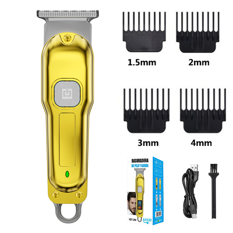 Cortadora de pelo T9 cabeza óptica cortadora de cabello eléctrica profesional cortadora de cabello eléctrica aceite cabeza cortadora de cabello talla marca maquinilla de afeitar recargable