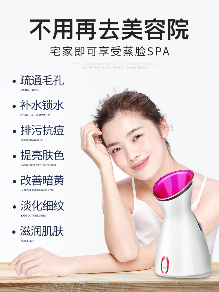 Steam Face Machine Hot Steam Household Hot Mist Face Steamer Pore Openning Moisturizing Device Wholesale