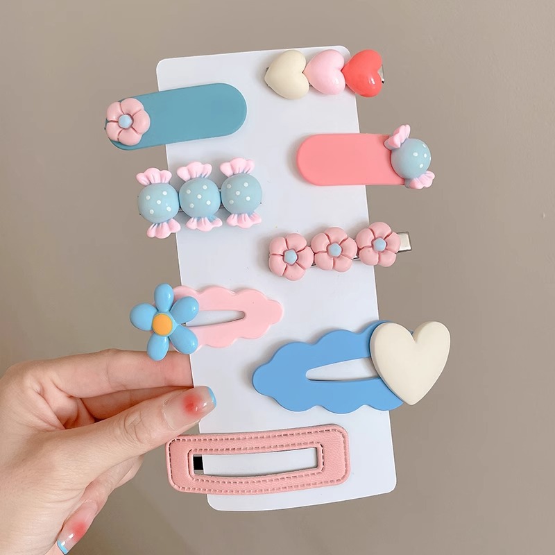 2025 nuevo clip de cabello para niños lindos clip de boca de pato frente clip de frangeo lateral clip de cabello rotos clip de cabello para niñas toque