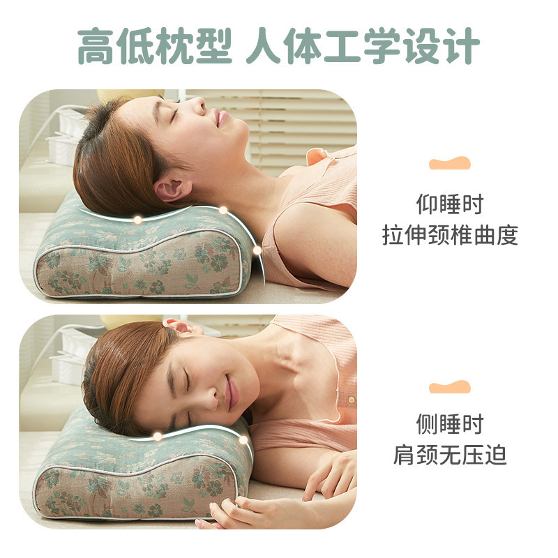 卸売り全そば皮頚椎枕成人睡眠専用首保護硬枕シングルラベンダー睡眠硬枕|undefined