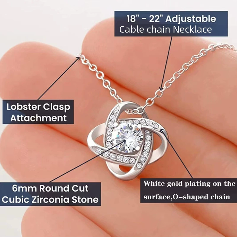 Pendant for mother, necklace, Amazon, diamond encrusted, European style, Birthday gift, four-leaf clover