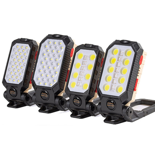 New COB Inspection Work Light with USB Charging, Magnetic, Battery Display, Handheld Foldable Flashlight Wholesale