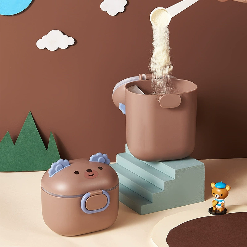 Детское сухое молоко коробка сухое молоко герметичная влагостойкая упаковочная коробка мультфильм портативный из пищевой добавки ящик для хранения рисового порошка оптом