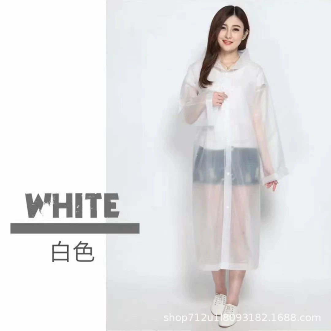 Утолщенный неодноразовый плащ, модный EVA для взрослых и детей, портативный цельный плащ для путешествий на открытом воздухе, оптовая продажа