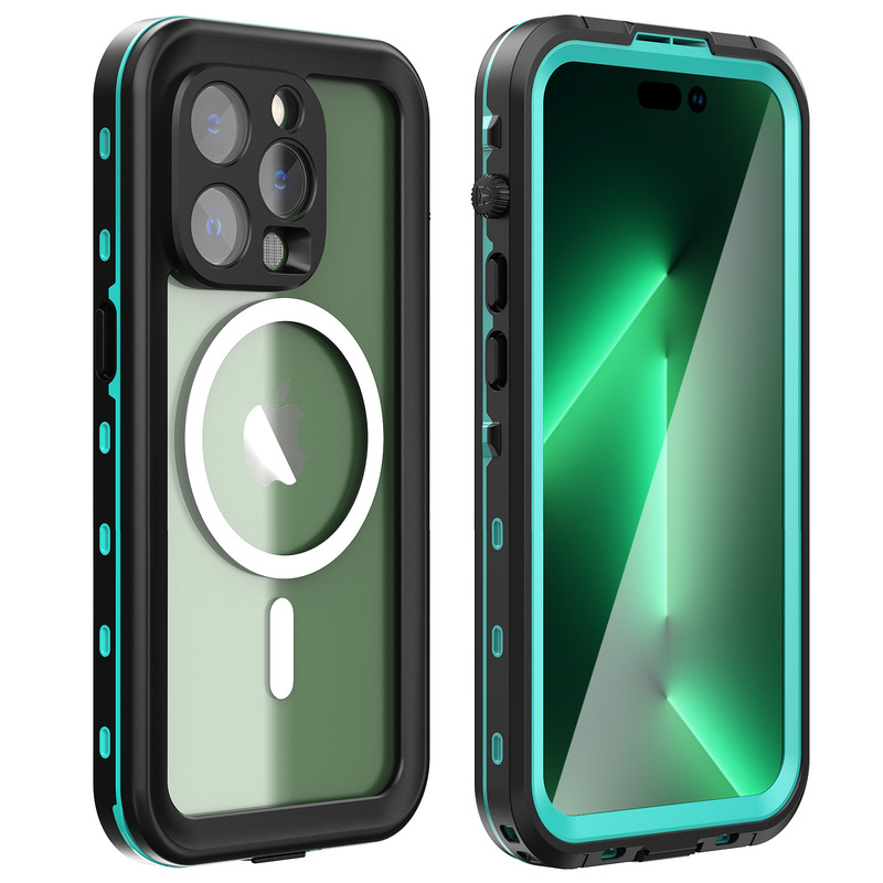 Red Pepper Waterproof Shell for Apple MagSafe Wireless Magnetic iphone14 Pro Diving Protective Shell Red Pepper Waterproof Shell for Apple MagSafe Wireless Magnetic iphone14 Pro Diving Protective Shell