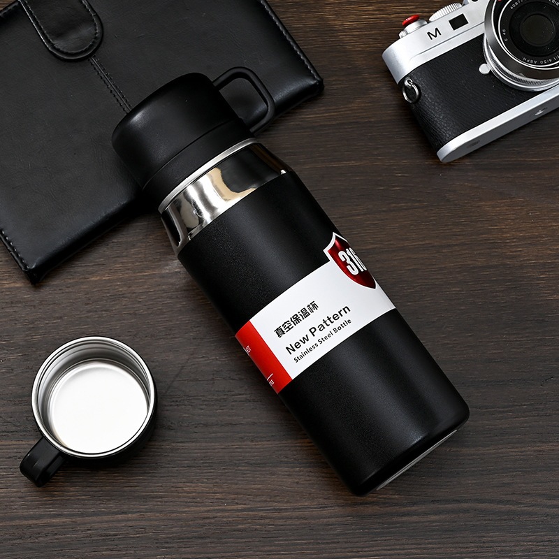 Hombres de alta capacidad taza de té de alta capacidad 304 taza de aislamiento al vacío de acero separación de té regalos tetera