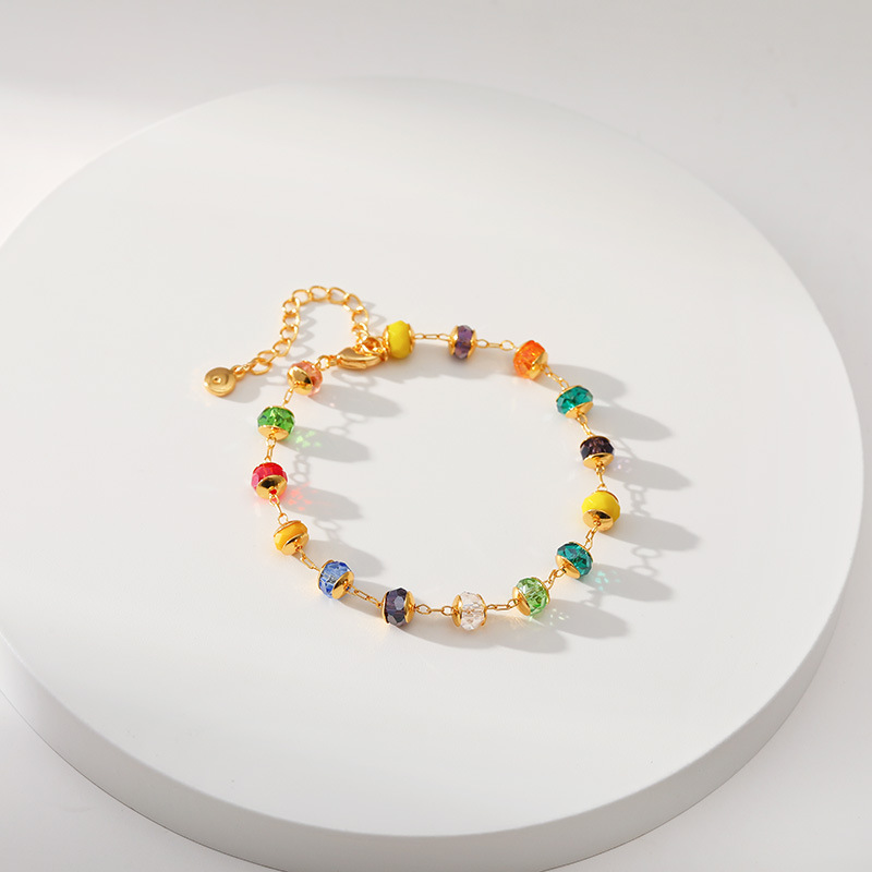 Ethnic Style Geometric Copper Beaded Bracelets