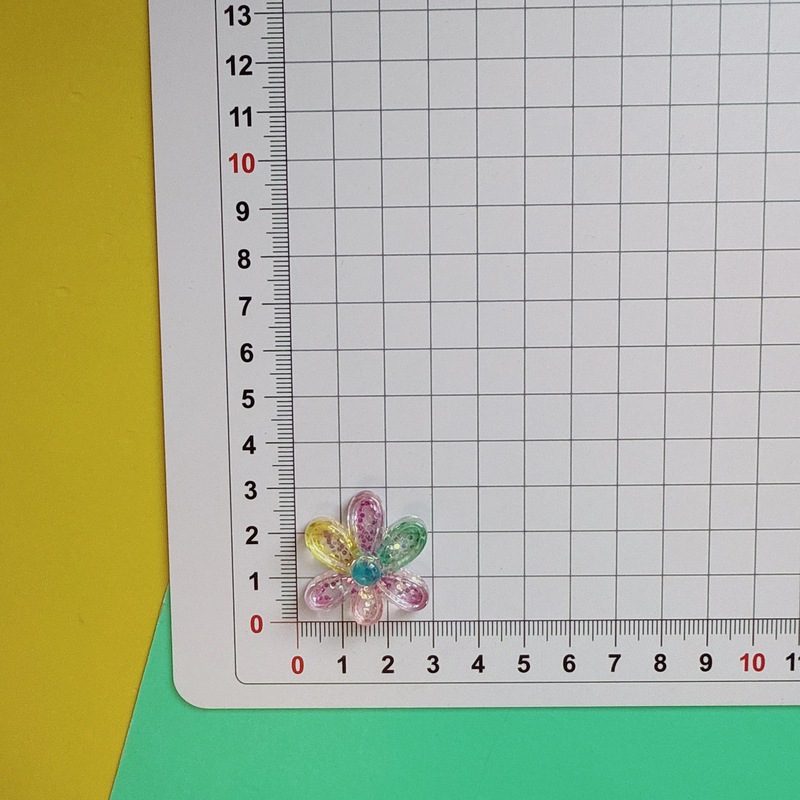 ファセットグラデーションスパンコール六弁花ジュエリーアクセサリー diy 樹脂アクセサリー diy 携帯電話ケースクリーム接着剤靴バックルアクセサリー|undefined