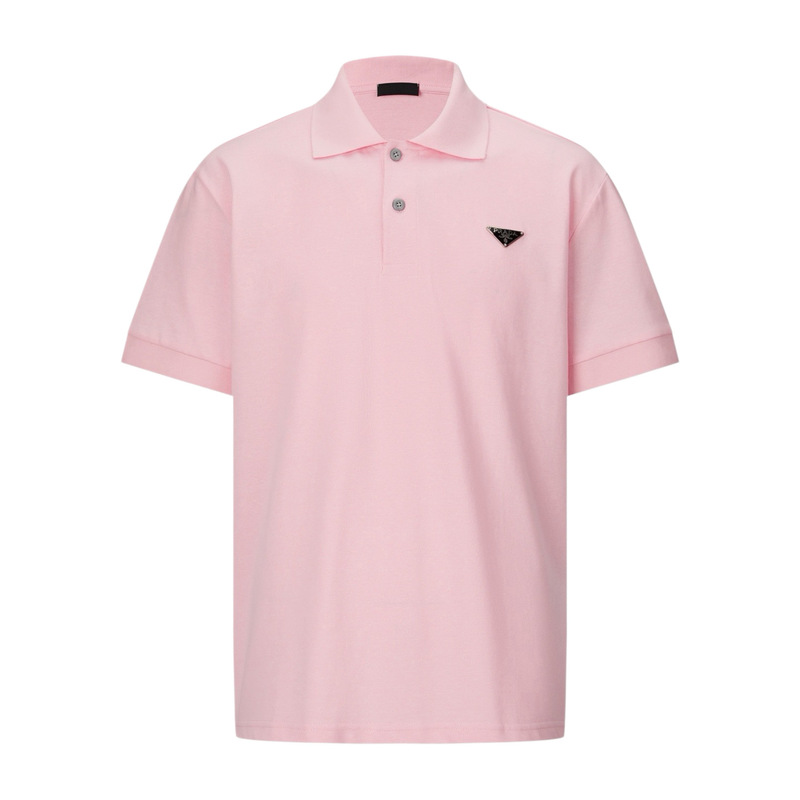 2026 Summer New Model P@Ra Triangle Steel Logo Short-Sleeve Polo Shirt, Unisex, Wholesale and Dropshipping Available 2026 Summer New Model P@Ra Triangle Steel Logo Short-Sleeve Polo Shirt, Unisex, Wholesale and Dropshipping Available