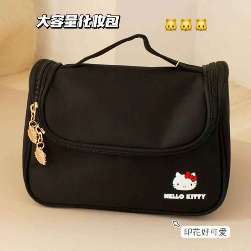 女性の見栄えの良い女性のための卸売新しいかわいい猫の化粧品バッグ、ポータブル大容量旅行用トイレタリーとスキンケア製品の収納|undefined