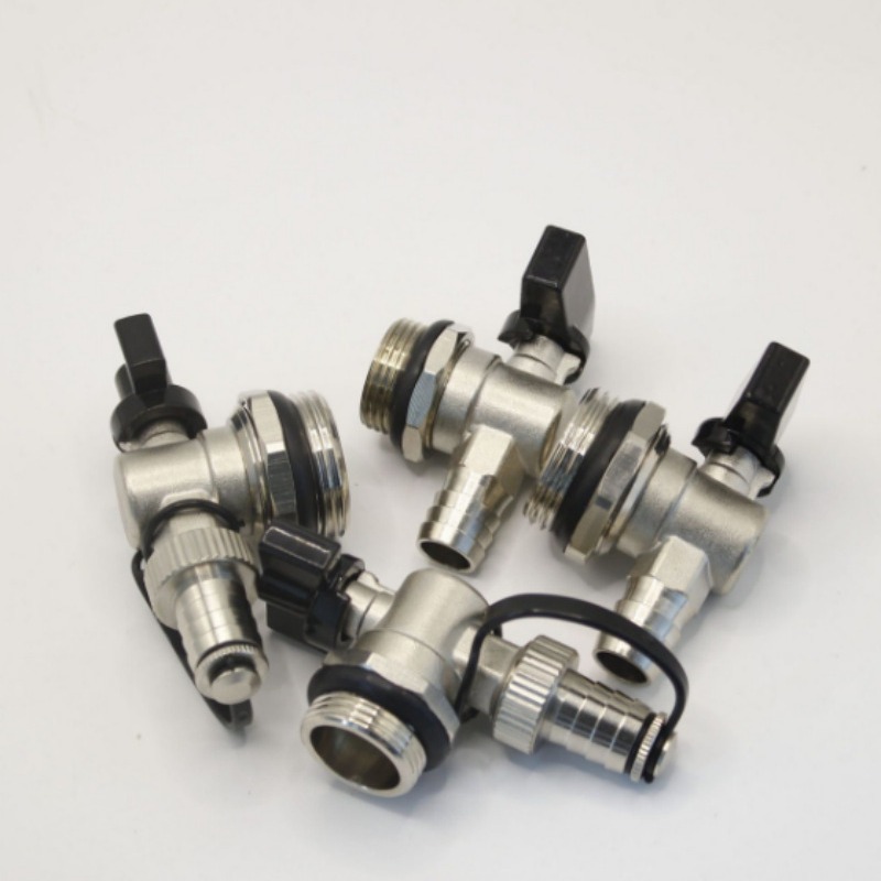 6分1寸1.2寸地暖分水器铜放水阀 DN25暖气热水龙头 分水器排水阀