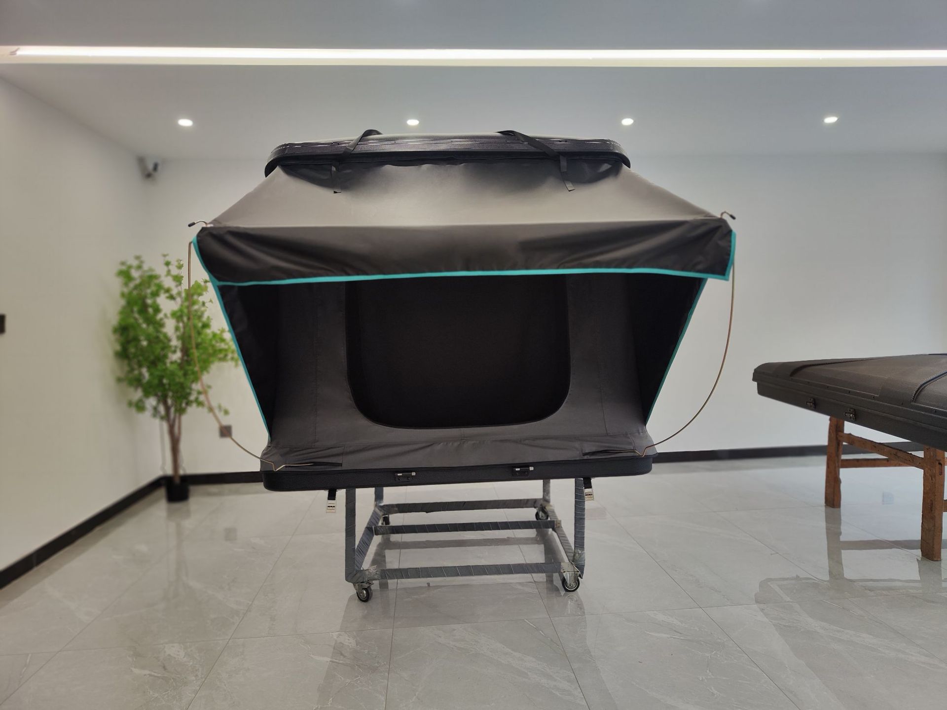 Cross-Border Abs Composite Triangular Tent Outdoor Camping Quick-Opening Folding Tent Suv Car Roof Tent