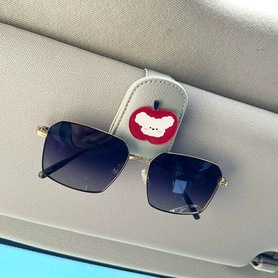 Cute Puppy Car Glasses, Car Glasses Clip/Bill Clip