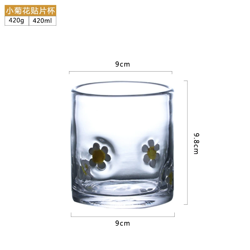Creative cute multicoloured glass, increased thickness