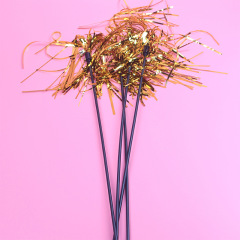 52CM Long-Handle Reflective Sounding Paper Cat Teaser with Bell&mdash;Interactive Cat Toy That&rsquo;s Bite-Resistant and Highly Engaging