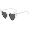 Trend sunglasses, fashionable glasses heart-shaped solar-powered, wholesale