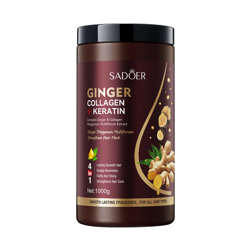 SADOER Ginger Ginseng Polygonum Multiflorum Strong Hair Mask Nourishing Hair Conditioner 1000g_voghion.com