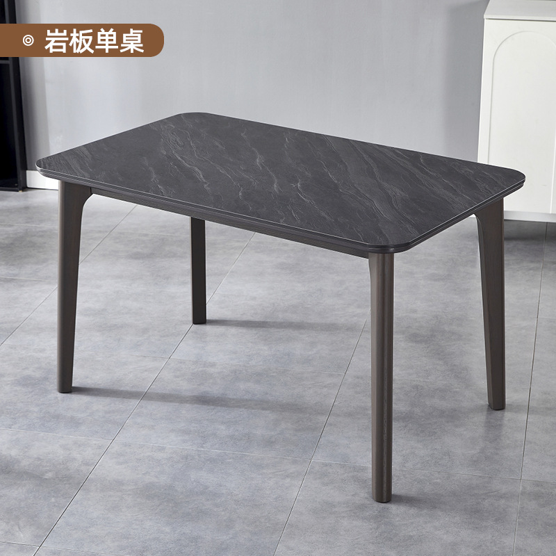 Mesa de comedor de madera sólida y silla de mesa de comedor moderna simple y ligera mesa de comedor de lujo pequeño fabricante de roble personalizado simple