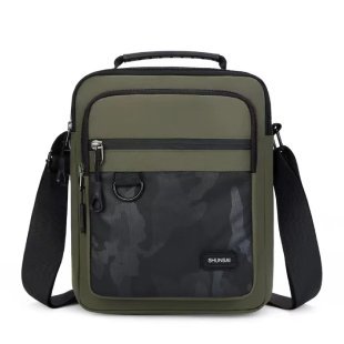 Bolso cruzado multifuncional para hombre, bolso de hombro deportivo sencillo para exteriores, bolso de mano moderno de gran capacidad para hombre