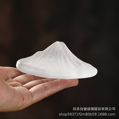 Japanese mountain viewing incense insert creative tea ceremony ornaments home indoor aromatherapy incense burner glazed peak line incense base accessories