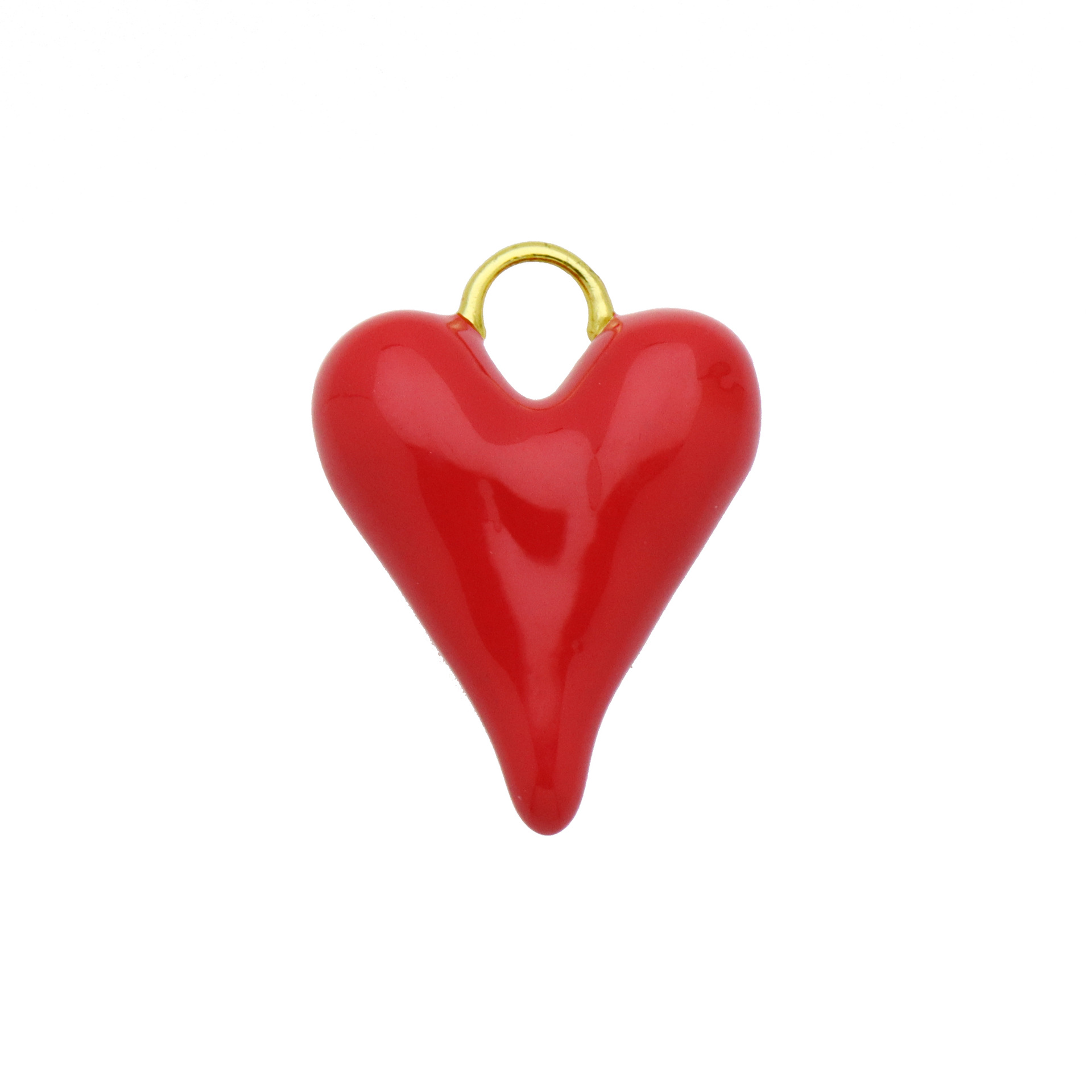 8g Weight Pendant Jewelry Making Type 20*28mm, 25 * 29mm, 30*33mm Jewelry Making Size DIY Jewelry Accessories Classification 1 Piece Quantity Copper Material Cherry, Heart Shape Pattern Enamel Design Simple Style Style 1 Piece 20*28mm 25 * 29mm 30*33mm Copper Cherry Heart Shape Pendant 9