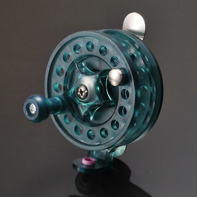 Winter fishing wheel, ice fishing wheel with leakage force, plastic metal axis fishing reel, ultra-light front beater rod modified traditional fishing 3