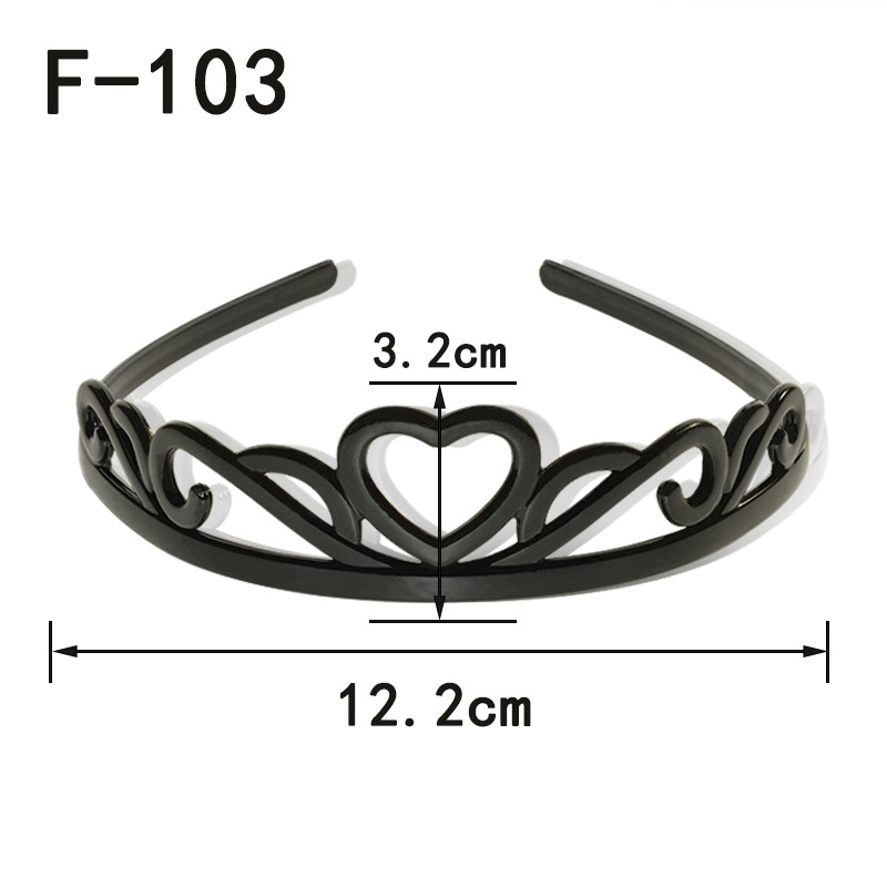 韩版爱心/桃心小皇冠 发箍 头饰发卡F103厂家自产自销时尚