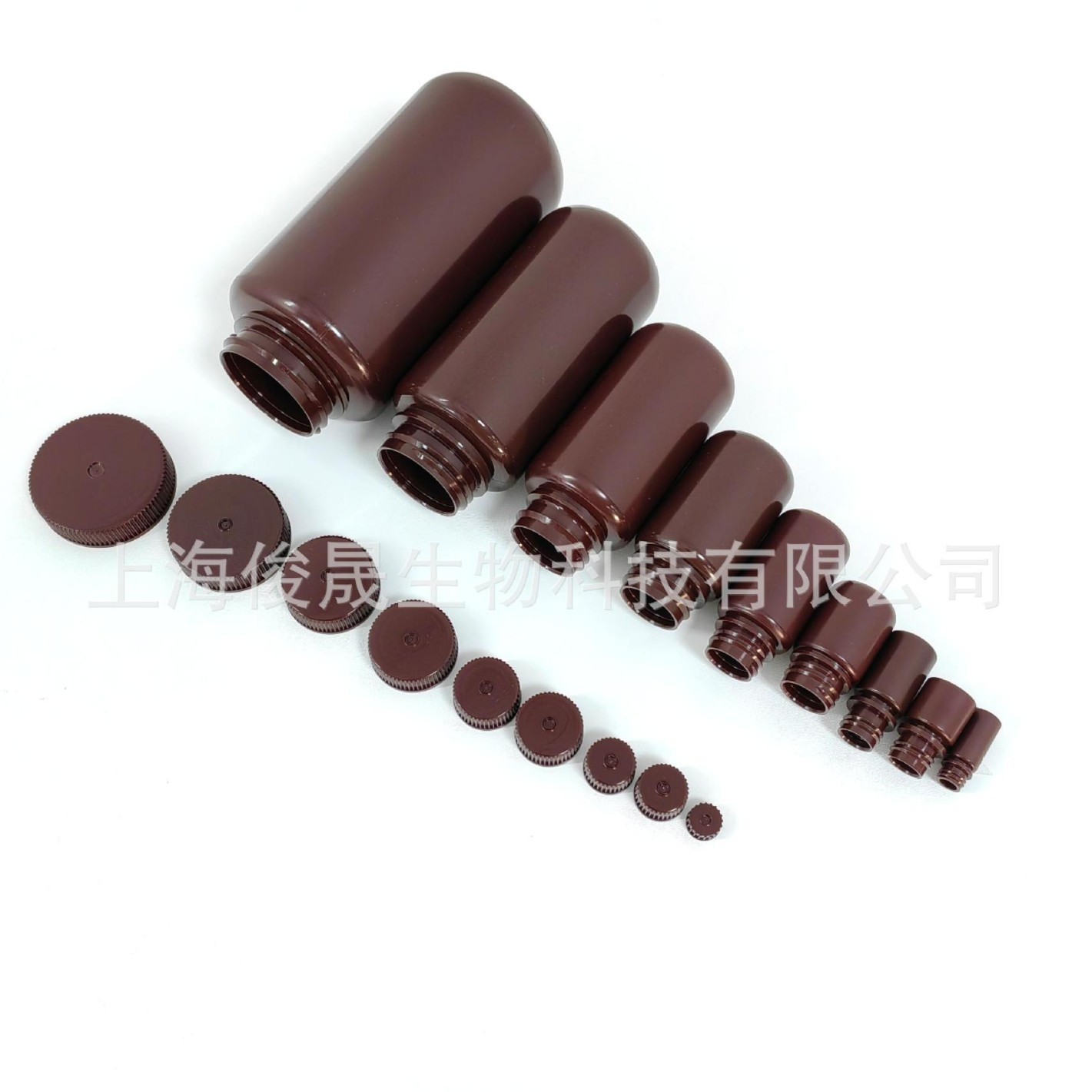 仿nalgene聚乙烯材质4ml~1L无酶免洗避光棕色琥珀色广口试剂瓶