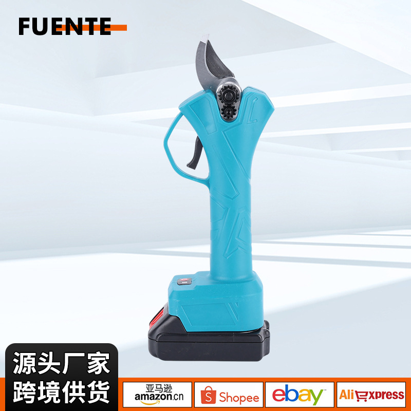 厂家批发园林多功能电动剪刀家用无线锂电粗枝剪果树园艺修枝剪