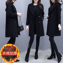 毛呢外套女中长款女装妮子大衣女超厚冬季外套女