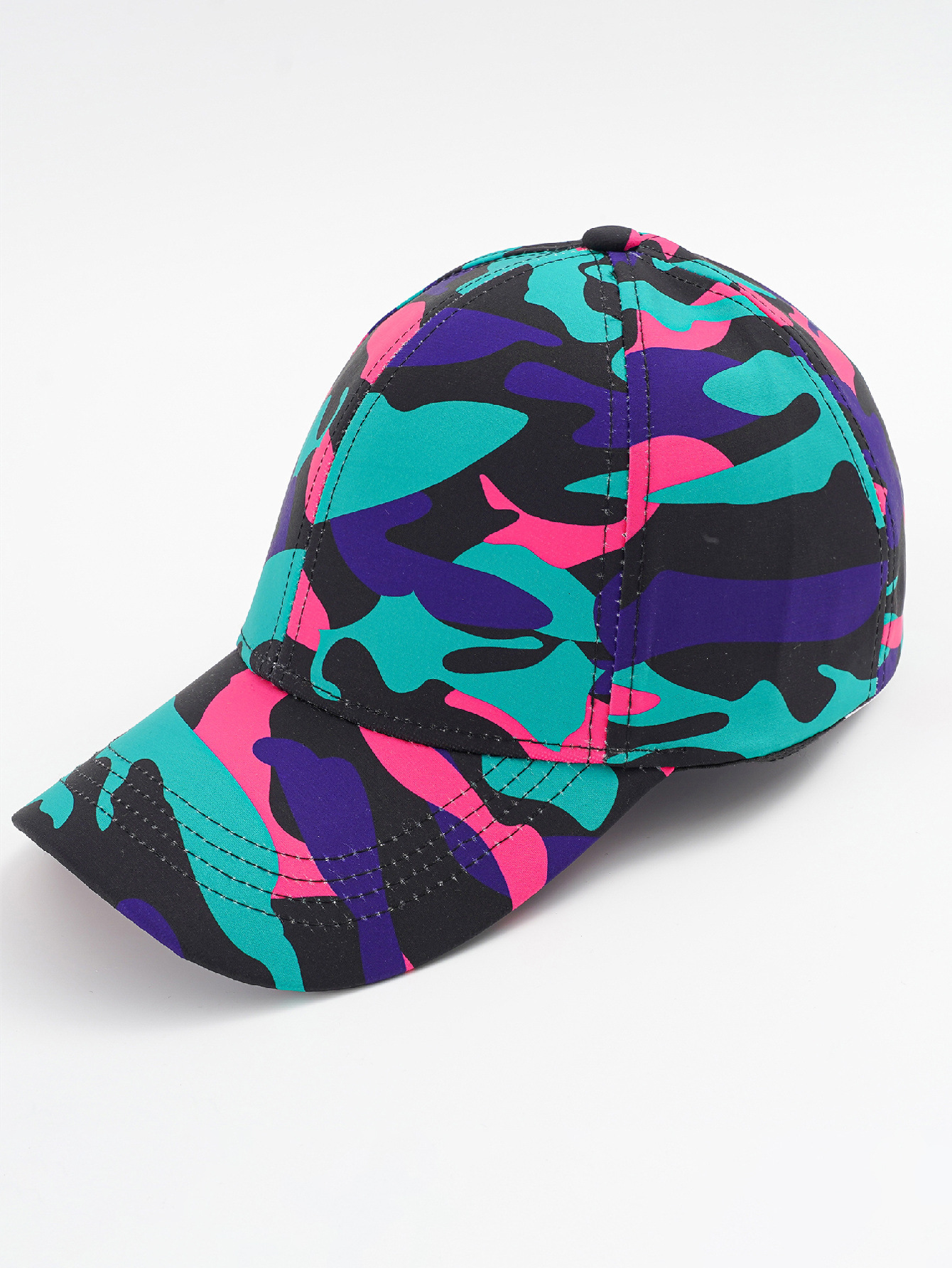 Nueva gorra de béisbol de camuflaje de la moda de la calle de las mujeres hip hop casquillo enarbolado de los hombres de verano al aire libre todo-coincidencia sombrero