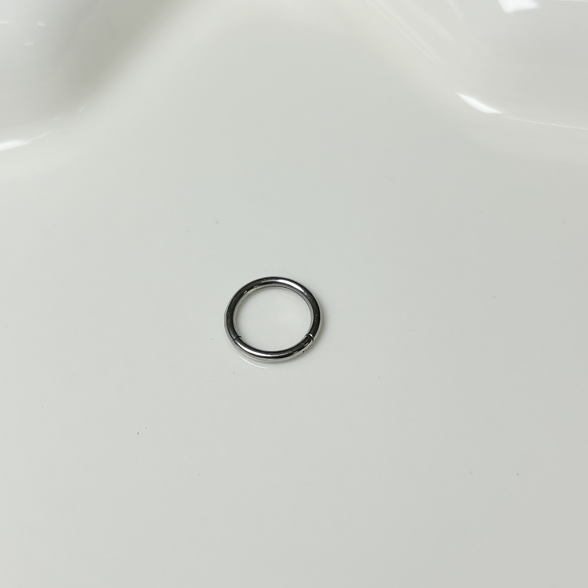 Labret piercing jewelry detail image