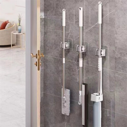 Magnetic Scrub Brush Holder No Drill Scrub Brush Clip Bathroom Hook Bathroom Storage Strong Wall Mount Storage Heavy Duty Kitchen