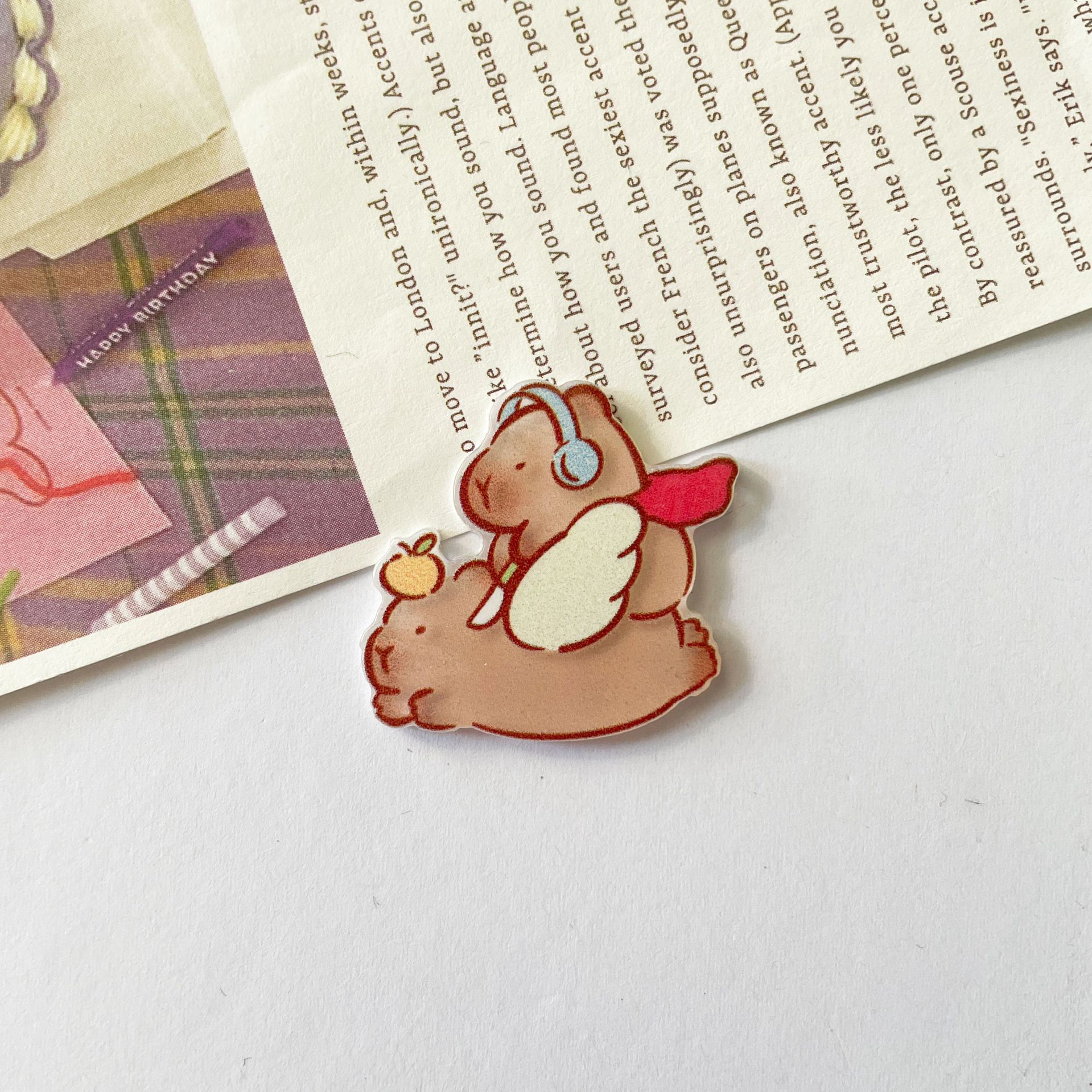 날개 capybara 2.7cm * 2.7cm (단일 조각)