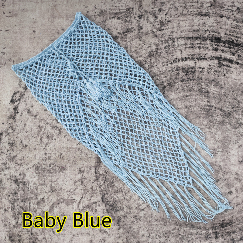 Boho strandklänning med fransar och fishtail-fåll för damer_voghion.com