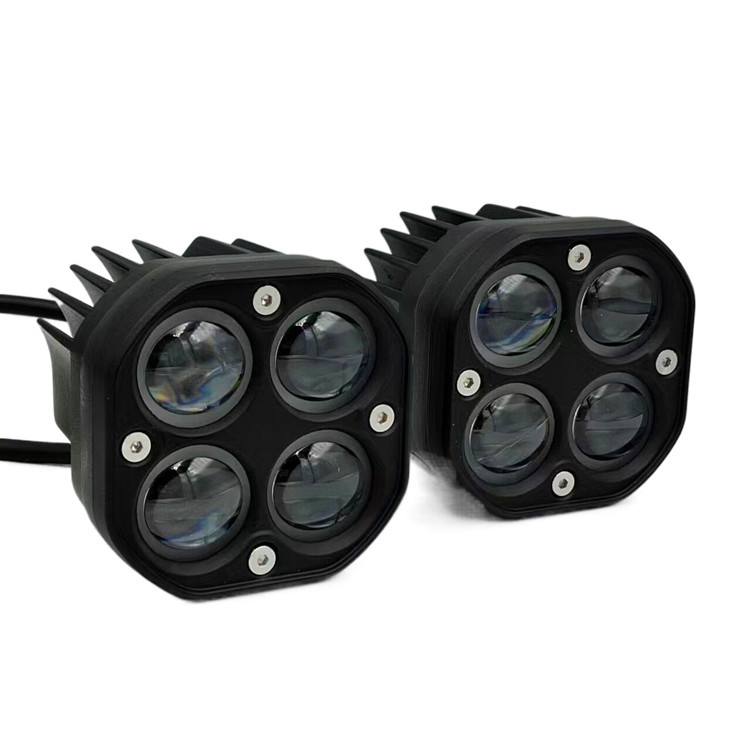 Cross-border Car Front Bumper Light Modified Roof Light Clover Spotlight Motorcycle LED Super Bright Headlight Strong Light