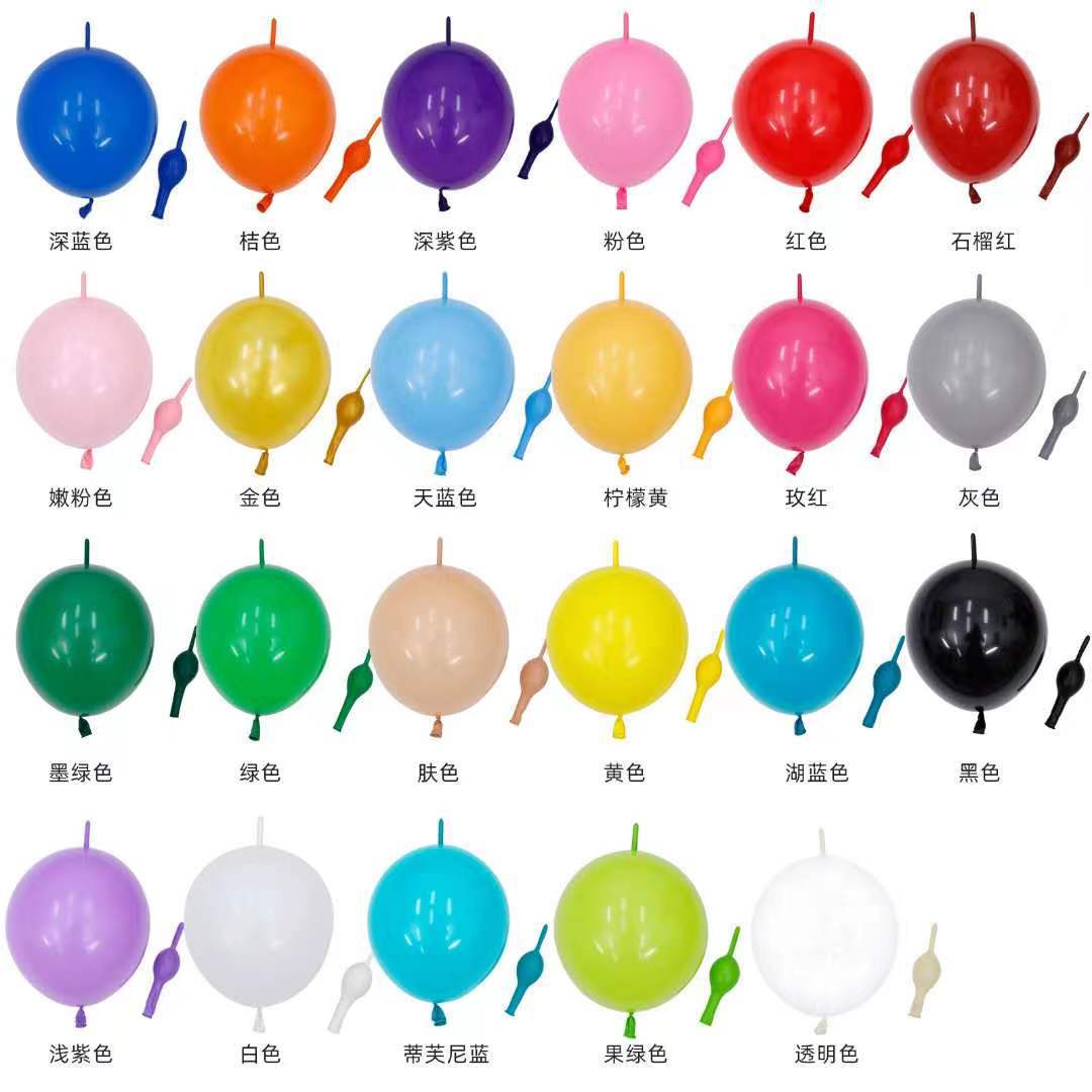 Fábrica al por mayor 12 pulgadas mate cola globo espesado látex aguja cola globo boda diseño modelado globo