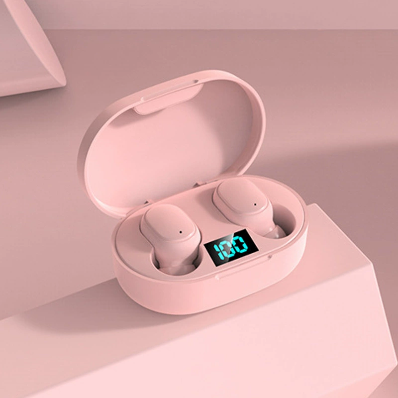 Новички эксклюзивный E6S беспроводные Bluetooth наушники Macaron TWS беспроводные 5.0 Bluetooth наушники цифровой дисплей спортивные наушники