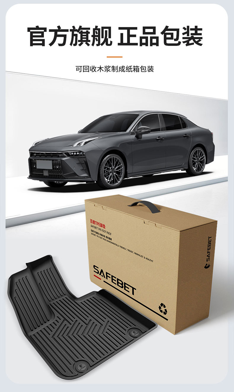 Suitable for Lynk & Co 03 06 08 10 Z20 900 Special All-Weather Tpe Car Floor Mats and Car Accessories