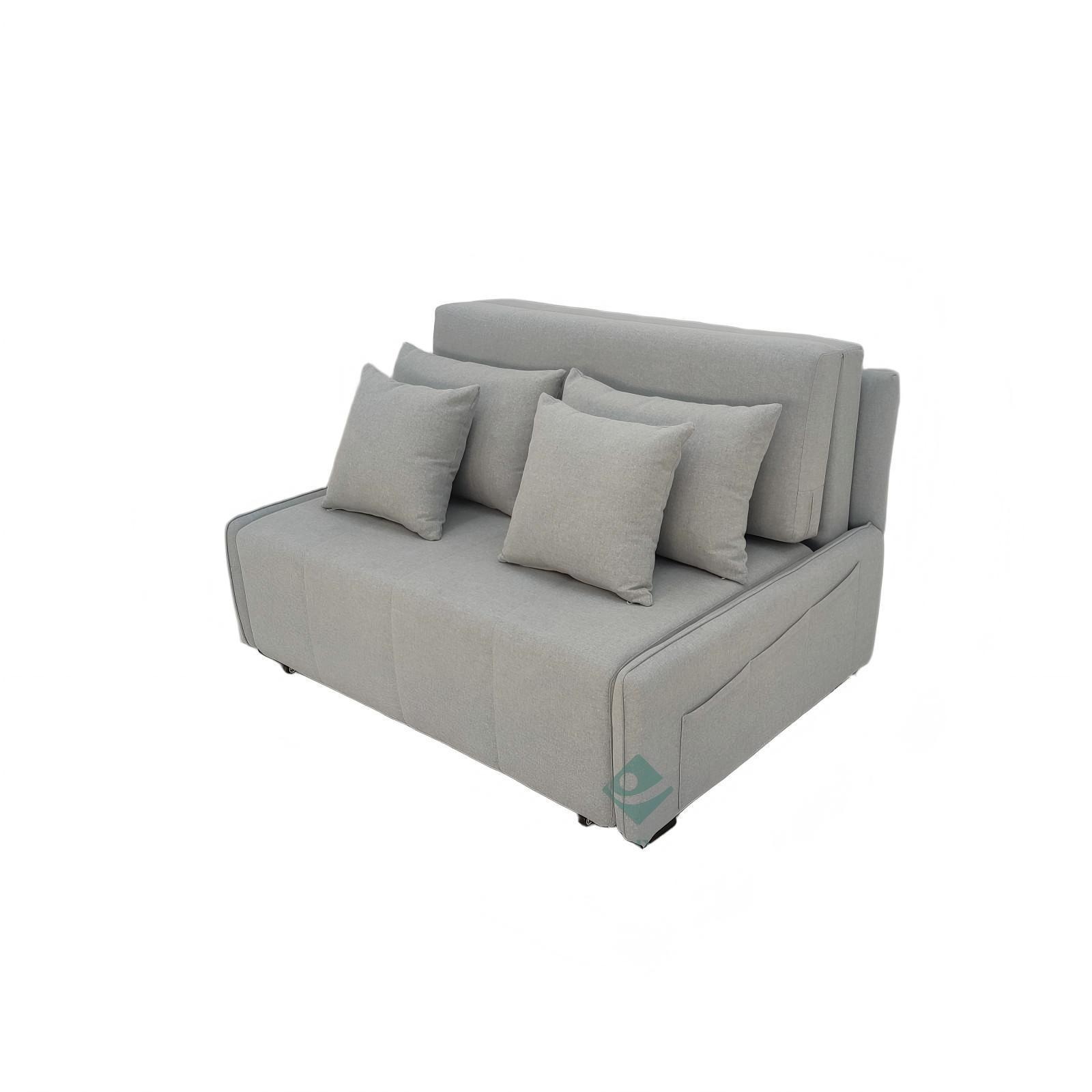 Sofá multifuncional de cama de algodón y lino sin reposabrazos para la sala de estar