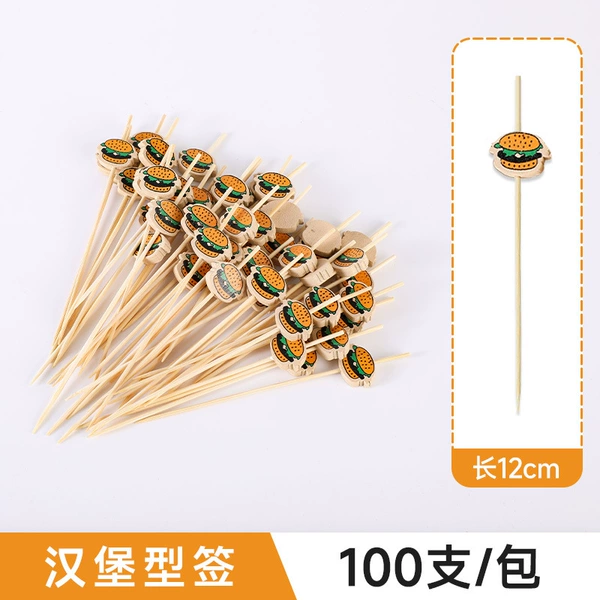 [Internet celebrity burger picks] 12cm-100 pieces