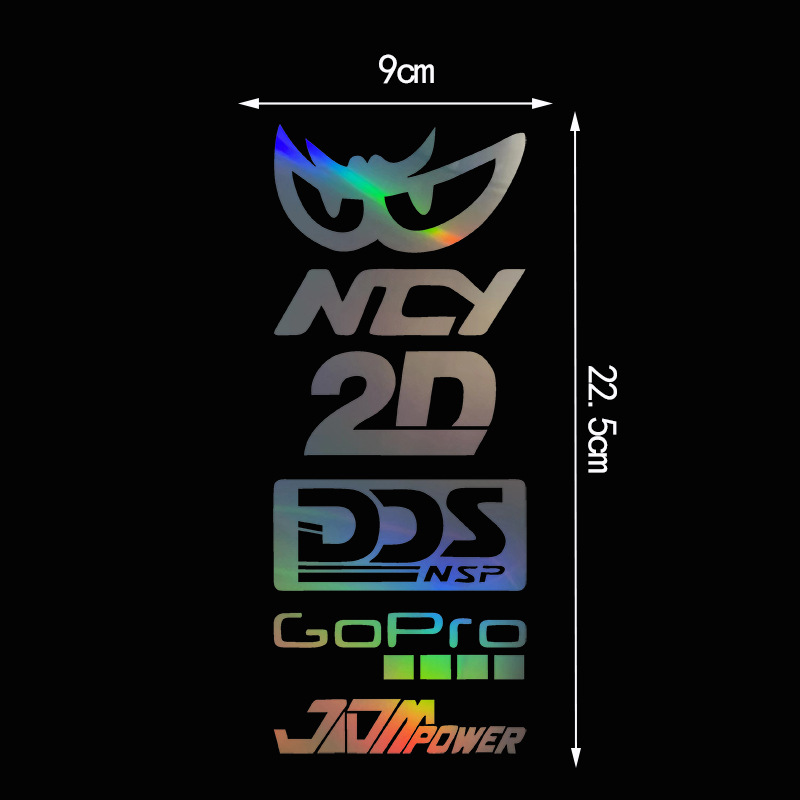 Motorcycle Helmet Reflective JDM Laser SHOEI Logo Car Sticker_voghion.com