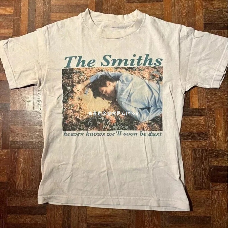 American Retro Smiths Band 90S Morrissey Short-Sleeved T-Shirt Summer New Retro Fashion Men's and Women's Street
