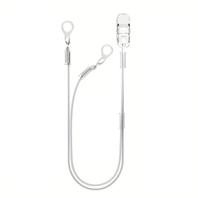 Audífono cuerda anti-perdida cordón cuerda protectora niños ancianos oído espalda máquina cuello cuerda de un solo oído binaural clip fijo