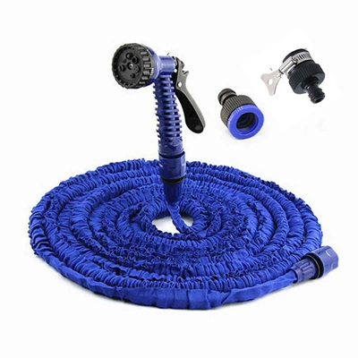 Household Flower Watering and Car Washing Water Gun Can Be 3 Times Retractable Anti-Freeze High-Pressure Water Pipe Multi-Functional Garden Washing Tool Set (High pressure car wash water gun) - actual-length-after-flushing-15m-high-pressure-water-gun