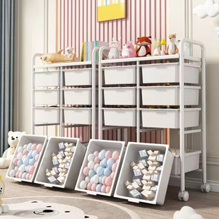 Wholesale Trolley Storage Rack Floor-Standing Household Children's Snack Storage Rack Bedroom Organizer Drawer Storage