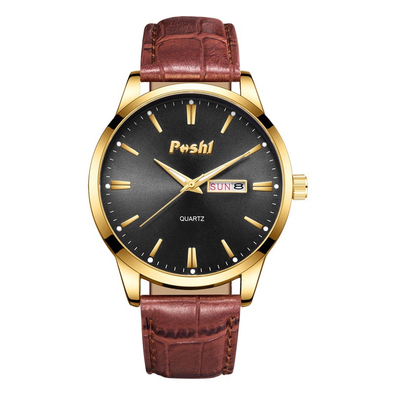 Reloj de marca POSHI al por mayor reloj de cuarzo de comercio exterior transfronterizo TikTok popular negocio impermeable reloj de hombre