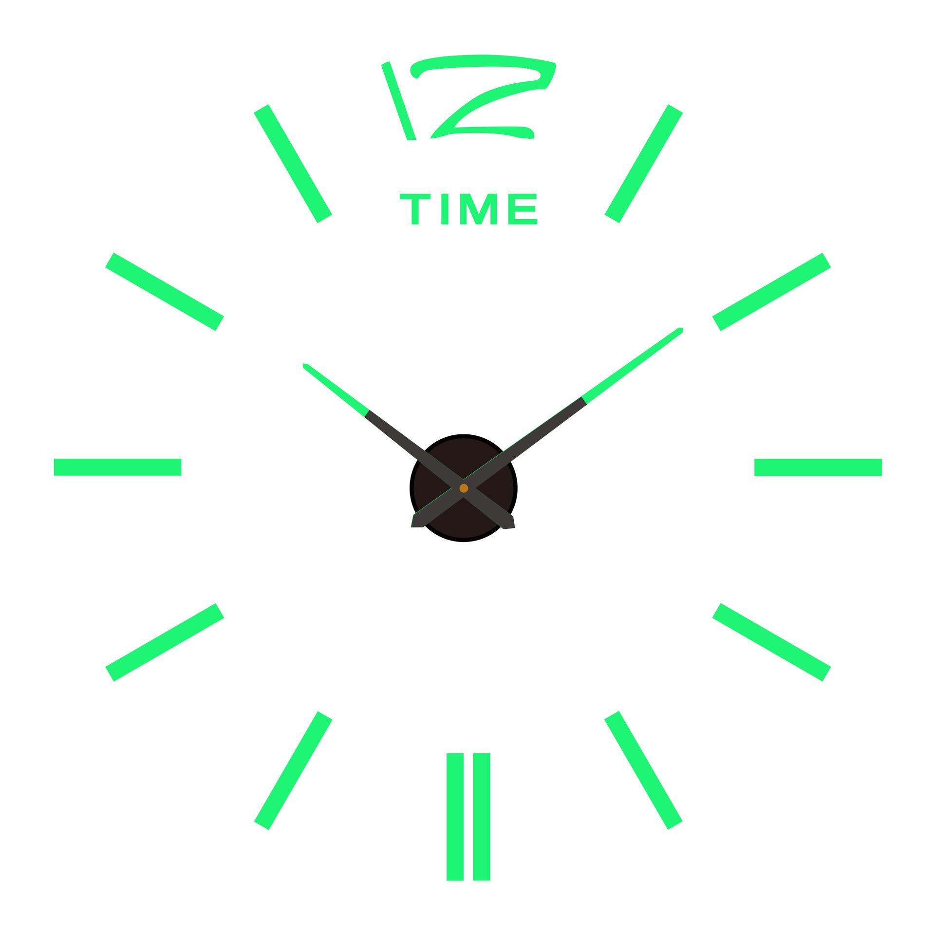 Reloj de pared DIY creativo estereoscópico simple sin perforación, reloj silencioso digital para sala/dormitorio, reloj de pared decorativo