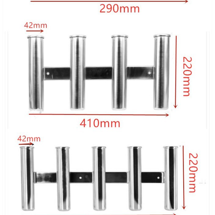 Fábrica de acero inoxidable tres cilindros de cuatro cinco rodas de pescar soporte de barco de pesca soporte de pesca marina