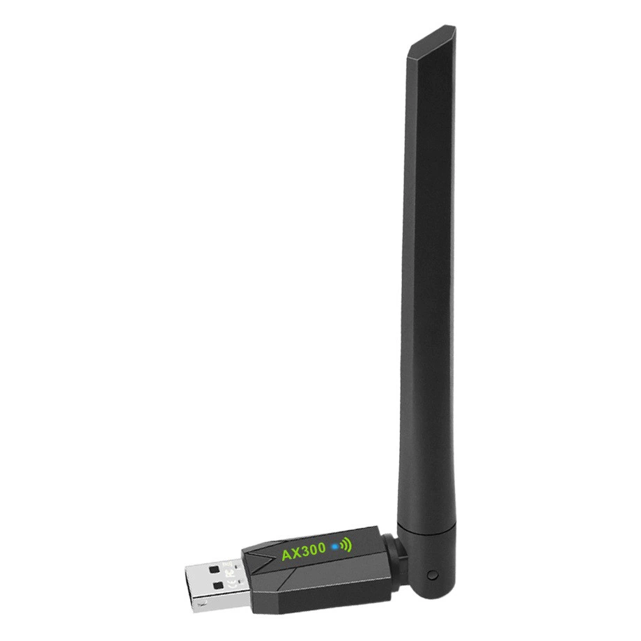 Беспроводная сетевая карта Wi-Fi6 без драйверов AX300, настольный компьютер, внешний USB-беспроводной приемник Wi-Fi, передатчик